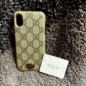 Gucci Beige and Brown Phone Case